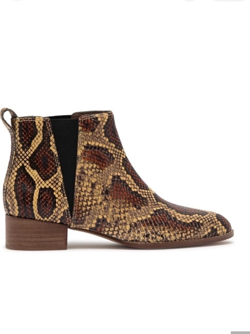 Madewell The Carina Boot in Snakeskin Embossed Leather 8.5